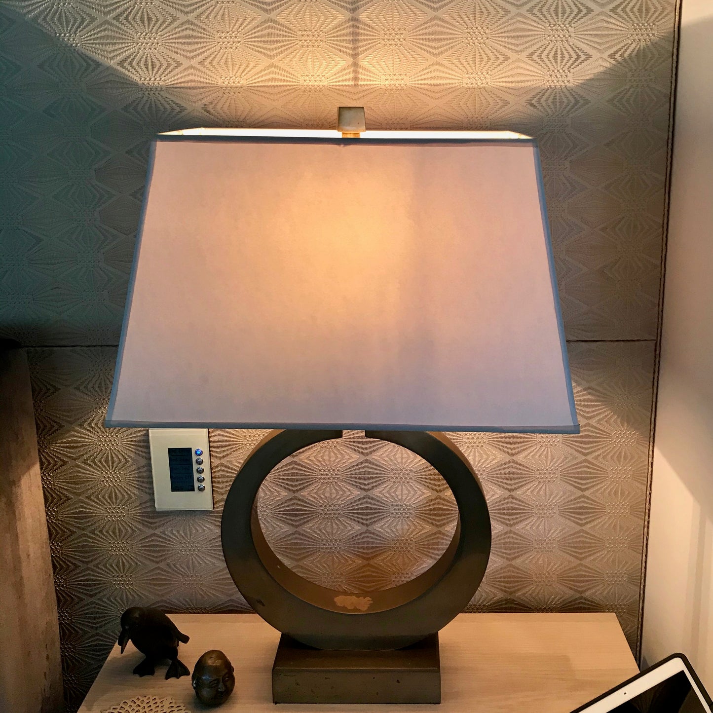 PAIR Brass Table Lamps through Coco Republic