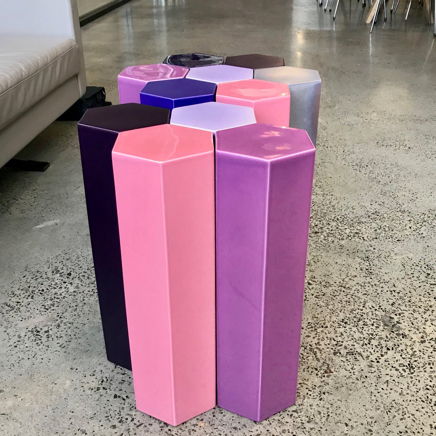 MUC4 Side Tables by Christophe Delcourt through Ondene (minor damage)