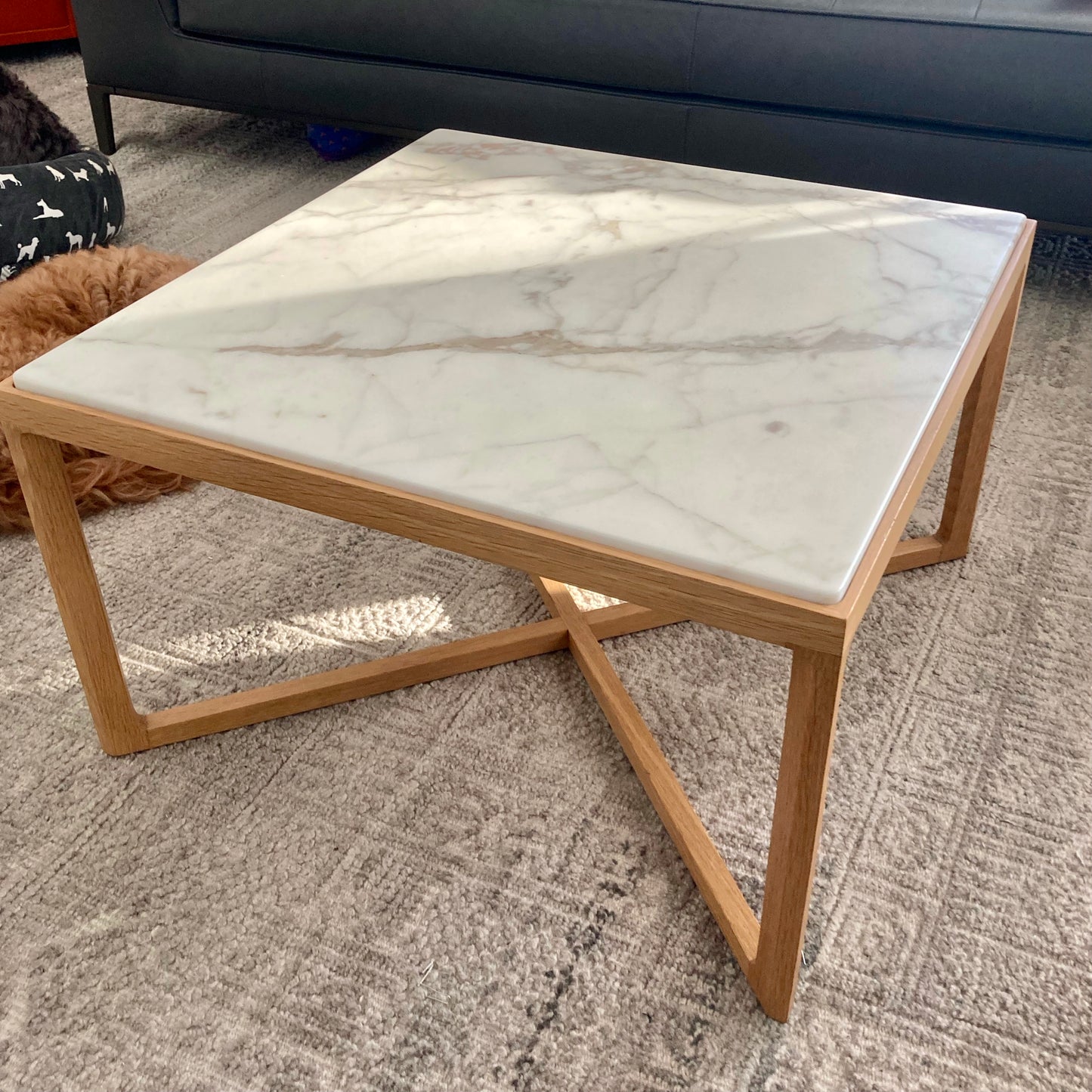 Knoll Krusin Side Table by Marc Krusin in minimalist design, pre-owned designer furniture