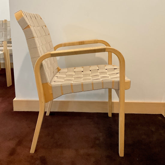 Load image into Gallery viewer, PAIR of 45 Armchairs by Alvar Aalto for Artek (Natural)
