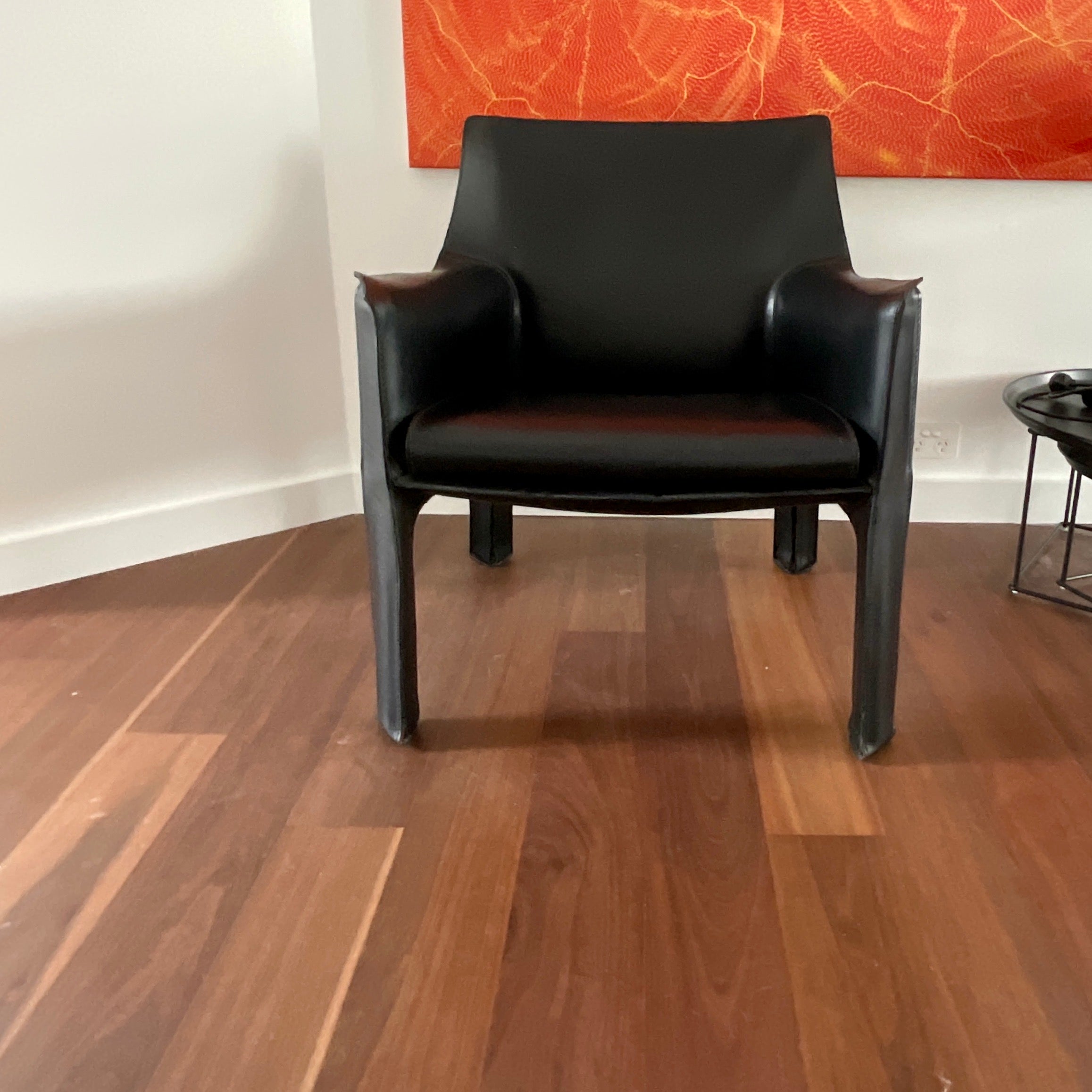 Cassina Cab 414 Lounge Chair in Black Leather | HFOC – Home