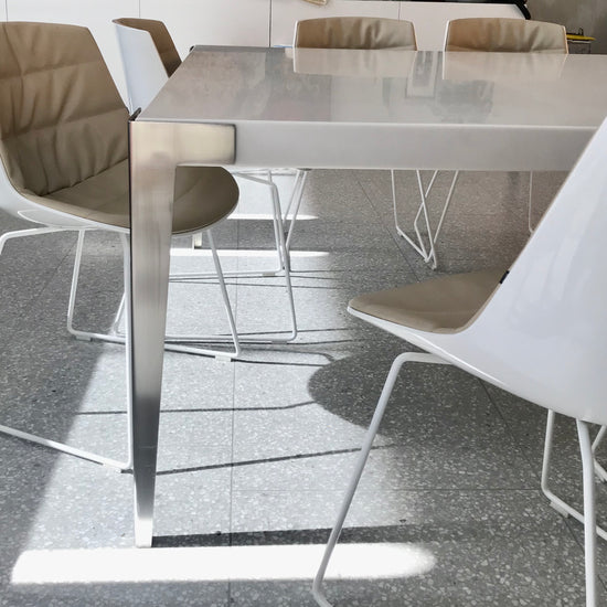 Corian Top Dining Table by Thomas Jacobsen through Space.