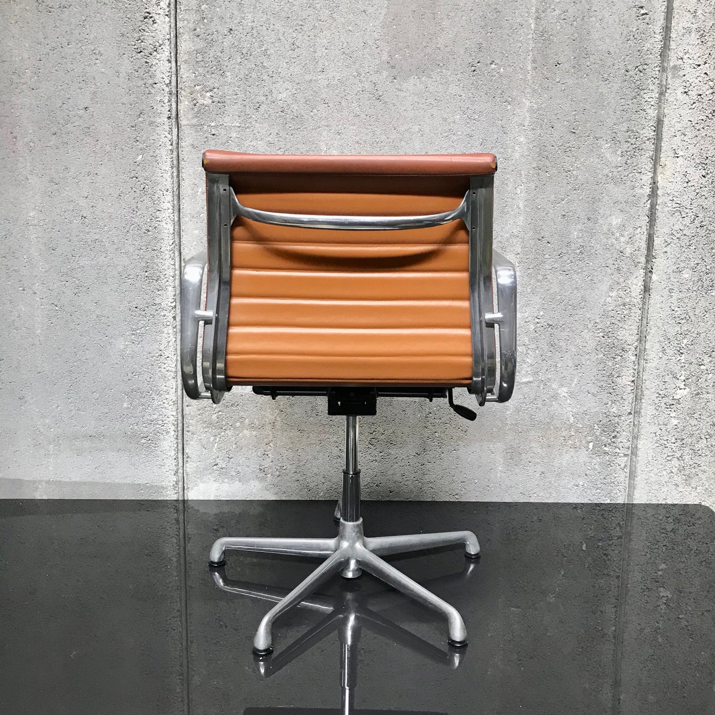 Eames Aluminium Group Side Chair with Arms by ICF Italy