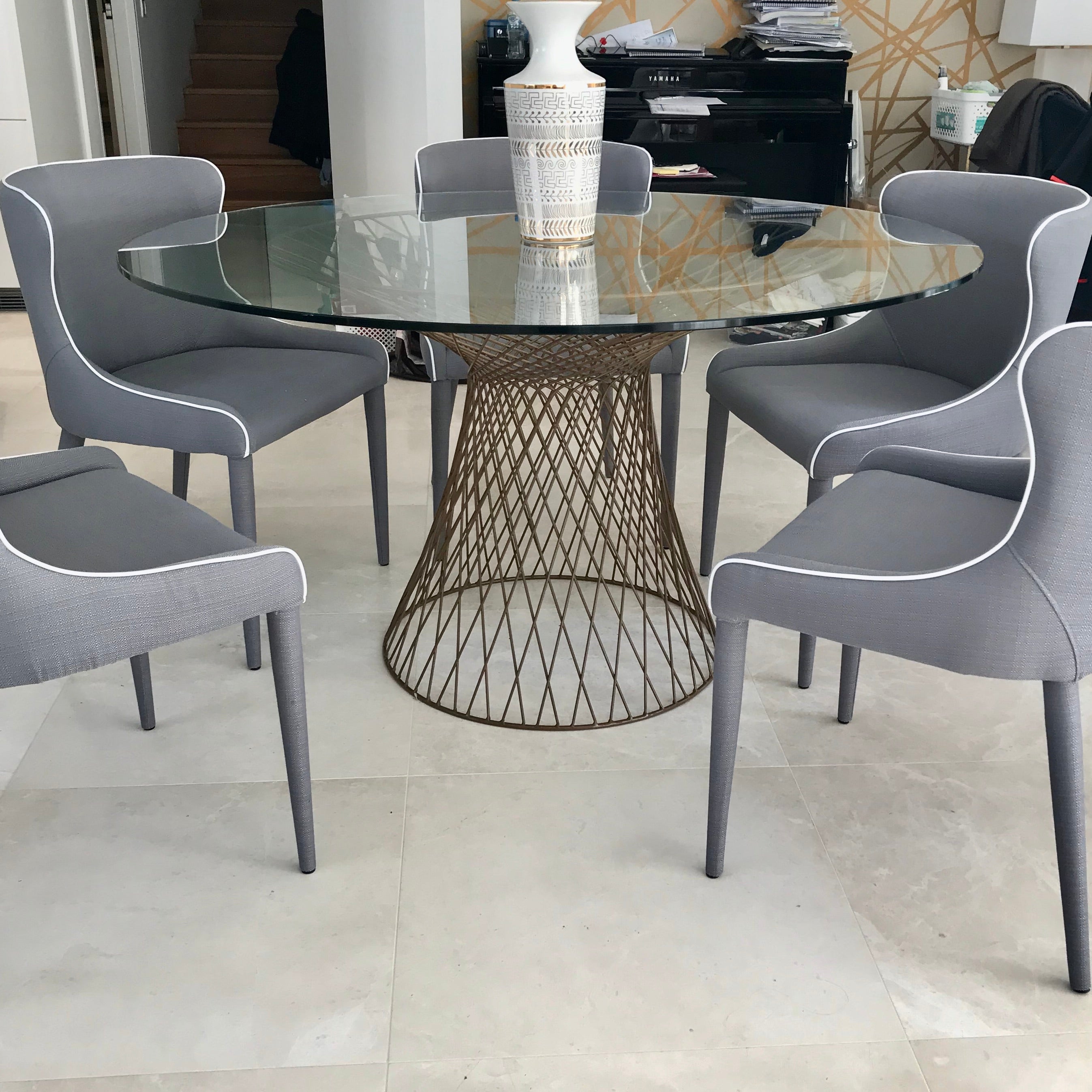Coco Republic Lexington Glass Dining Table | HFOC – Home Furniture on ...