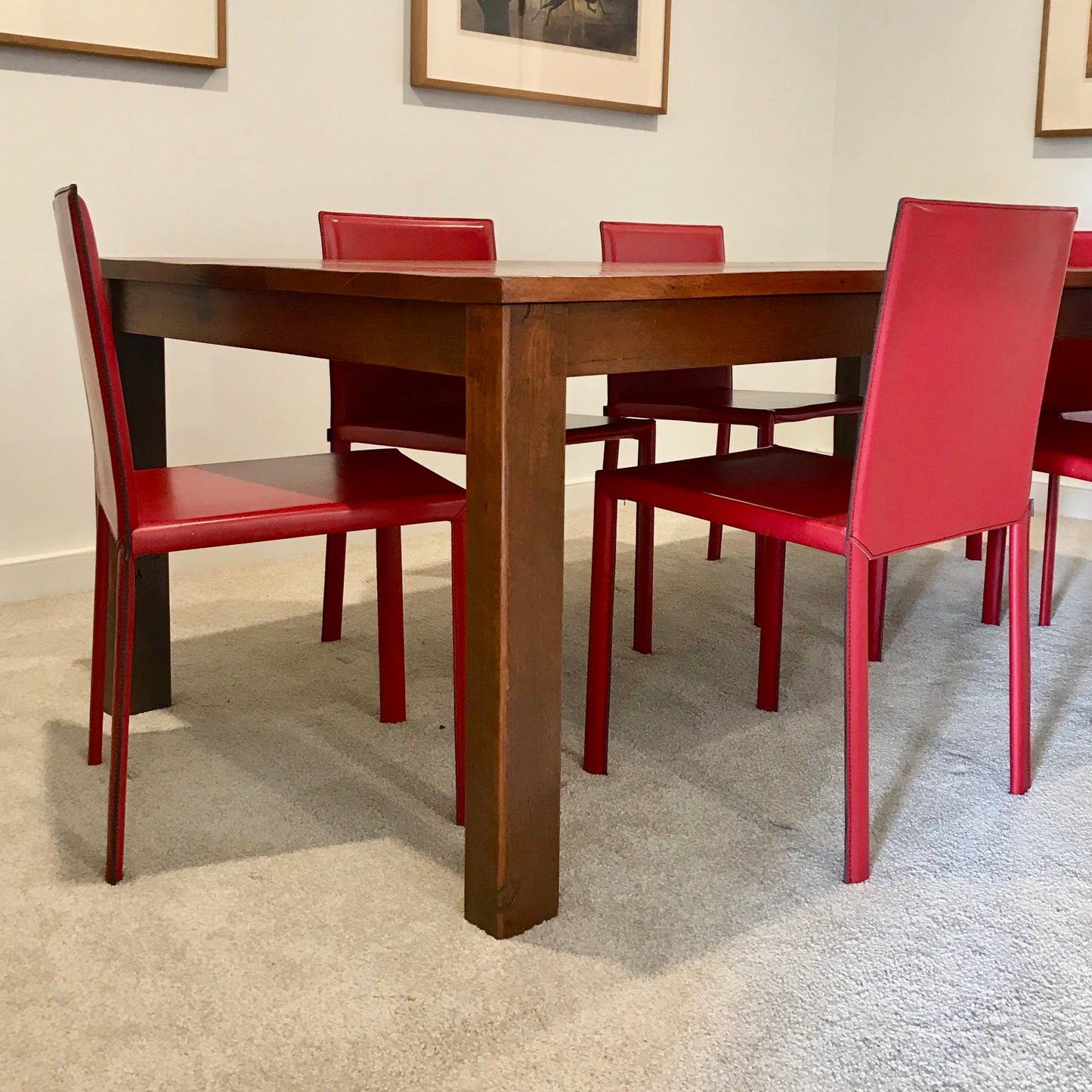 Set of FOUR Slim Dining Chairs by Kristalia through Fanuli
