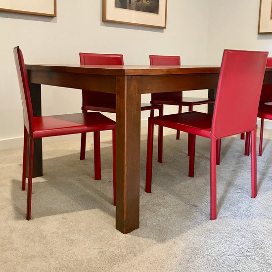 Set of FOUR Slim Dining Chairs by Kristalia through Fanuli
