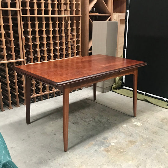 Vintage Brazilian Rosewood Extension Dining Table by Svend Aage Madsen