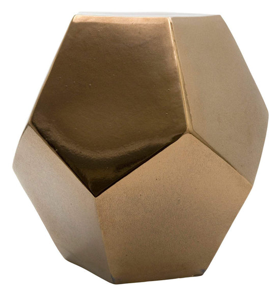 Gold Geo Stool by Jayson Home